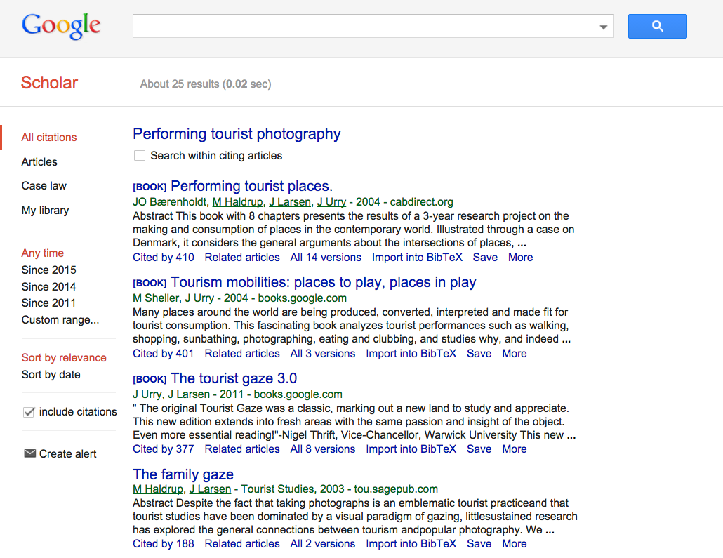 Google Scholar screenshot of cited by. Created on September, 2015. Courtesy of pibook.gr License: Attribution-NonCommercial-ShareAlike 2.0